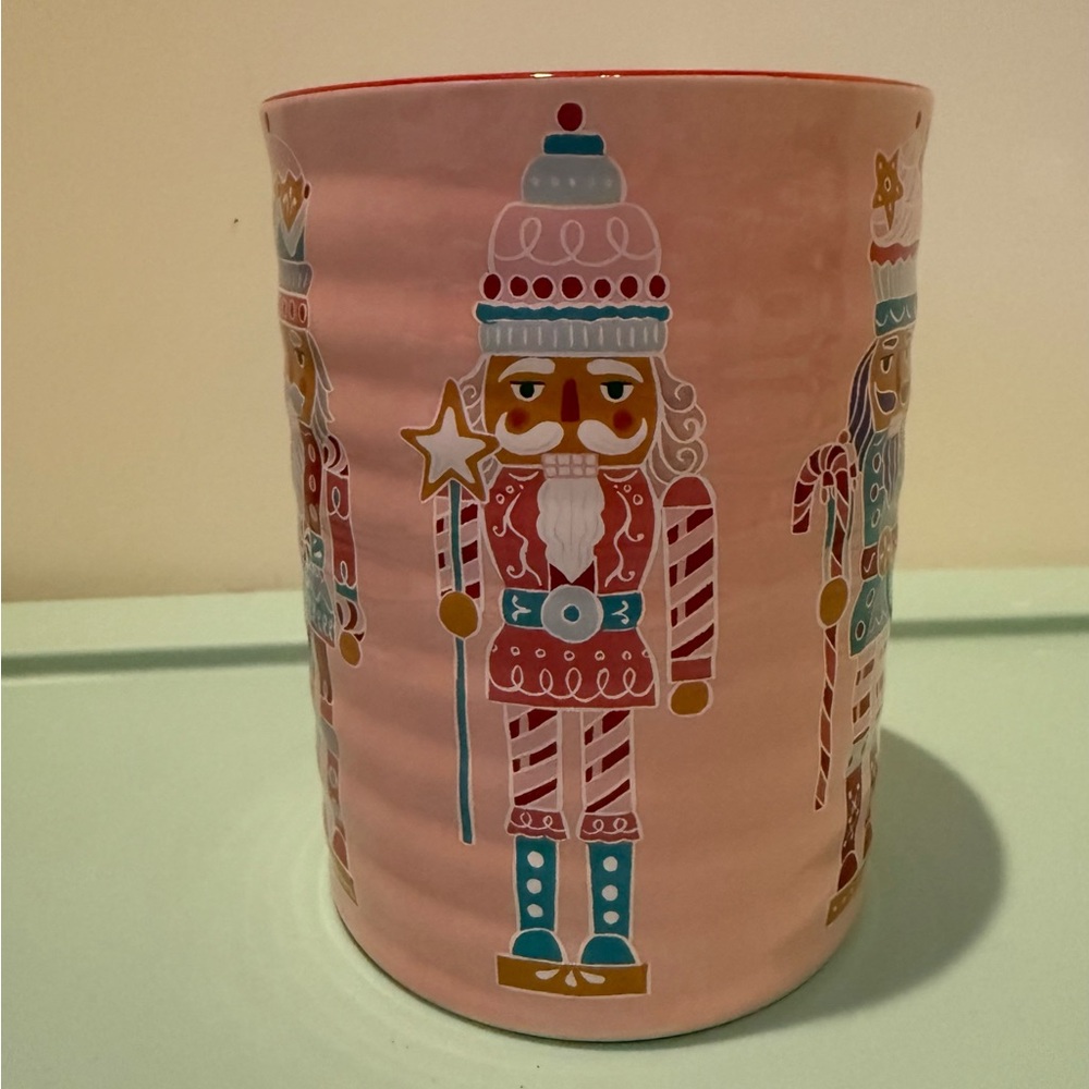 Super Cute Pink Nutcracker Themed Utensil Crock- NWT - Picture 4 of 4